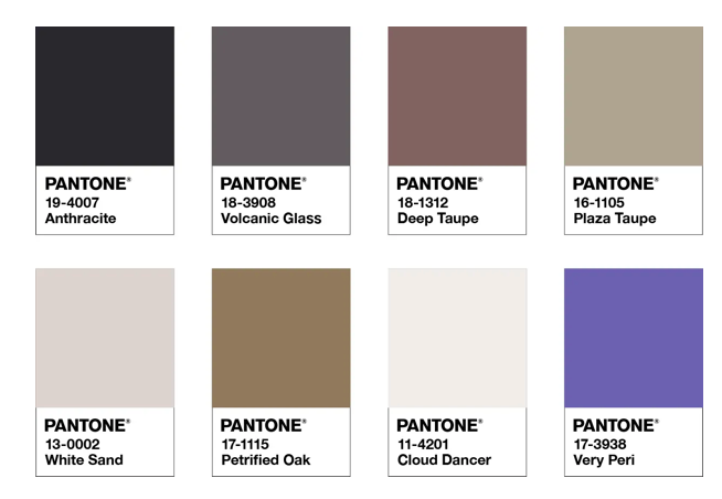 The Star of the Show Colour Palette from Pantone
